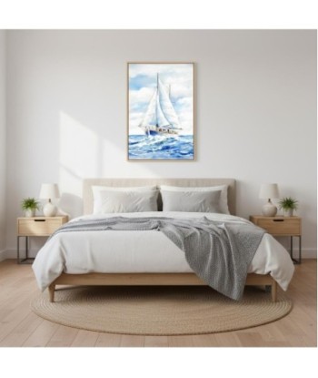 Cuadro Decorativo Barco para Pared, Diseño Náutico Impreso en Lienzo, Ideal para Hogar y Oficina, Arte de Pared
