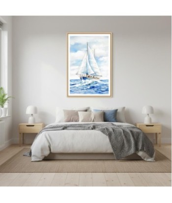 Cuadro Decorativo Barco para Pared, Diseño Náutico Impreso en Lienzo, Ideal para Hogar y Oficina, Arte de Pared