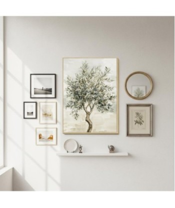 Cuadro Decorativo Árbol Paisaje Moderno Pintura Artística para Pared Salón Dormitorio Oficina