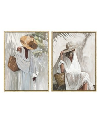 Cuadro Decorativo Moderno Mujer, Juego de 2, Arte de Pared Contemporáneo, Decoración para Hogar y Oficina