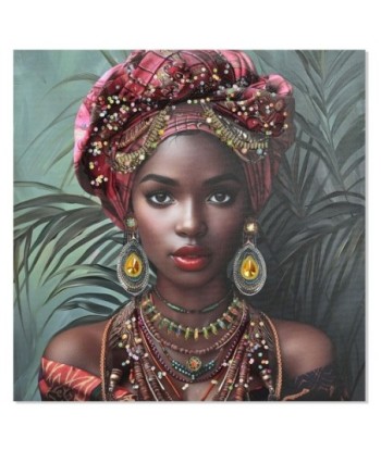 Cuadro Decorativo Mujer Africana Arte Moderno Lienzo Pintura Decoración Pared Hogar Sala Oficina Regalo Original