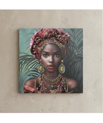 Cuadro Decorativo Mujer Africana Arte Moderno Lienzo Pintura Decoración Pared Hogar Sala Oficina Regalo Original
