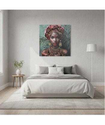 Cuadro Decorativo Mujer Africana Arte Moderno Lienzo Pintura Decoración Pared Hogar Sala Oficina Regalo Original