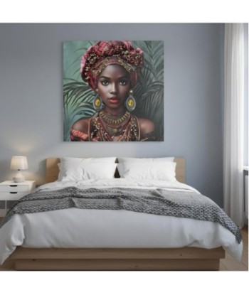Cuadro Decorativo Mujer Africana Arte Moderno Lienzo Pintura Decoración Pared Hogar Sala Oficina Regalo Original