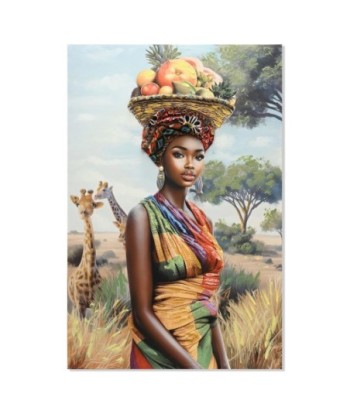 Cuadro Decorativo Mujer Africana Arte Étnico Moderno para Pared, Lienzo Impreso, Decoración Hogar, Salón, Dormitorio