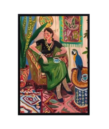 Cuadro Decorativo Mujer y Tigre - Arte de Pared Moderno - Set de 2 Piezas - Ideal para Hogar u Oficina