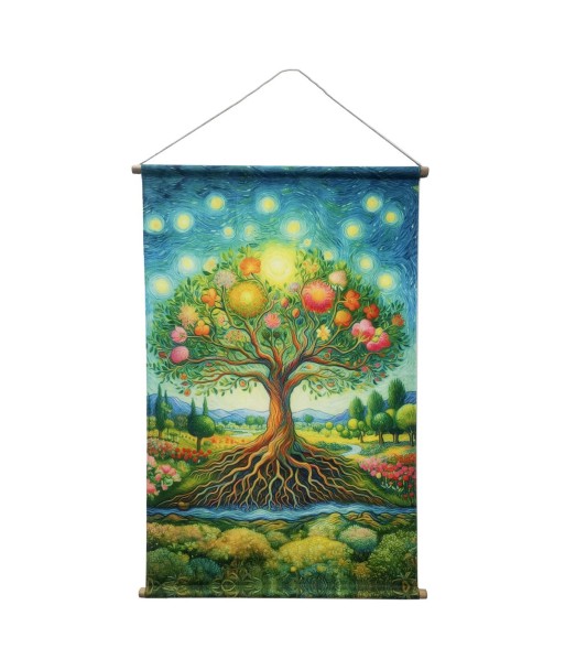 Lienzo Enrollable Árbol de la Vida Decoración Pared Arte Moderno Diseño Oriental Cuadro Impreso para Hogar