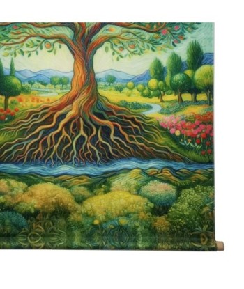 Lienzo Enrollable Árbol de la Vida Decoración Pared Arte Moderno Diseño Oriental Cuadro Impreso para Hogar