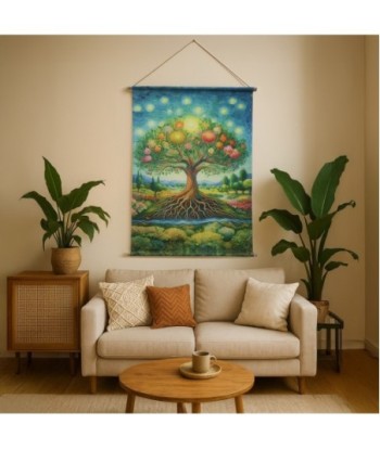 Lienzo Enrollable Árbol de la Vida Decoración Pared Arte Moderno Diseño Oriental Cuadro Impreso para Hogar