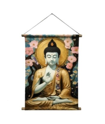 Lienzo Enrollable Buda Decorativo - Arte Mural Oriental para Hogar - Cuadro de Pared Inspirador y Relajante
