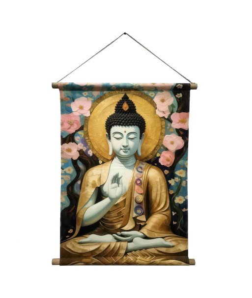 Lienzo Enrollable Buda Decorativo - Arte Mural Oriental para Hogar - Cuadro de Pared Inspirador y Relajante
