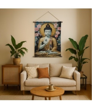 Lienzo Enrollable Buda Decorativo - Arte Mural Oriental para Hogar - Cuadro de Pared Inspirador y Relajante