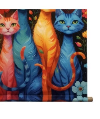Arte de Pared Gato Enrollable - Decoración Moderna para Hogar - Lienzo Impreso de Alta Calidad - Regalo Ideal