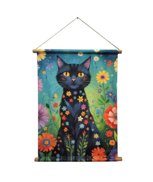 Arte de Pared Gato Enrollable - Decoración Moderna para Hogar - Lienzo Impreso de Alta Calidad - Regalo Ideal