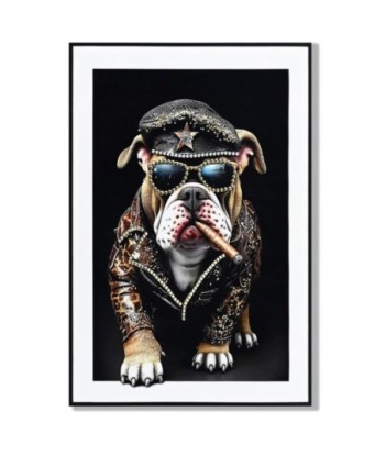 Cuadro Decorativo Perro Impreso en Lienzo - Arte Moderno para Pared - Ideal para Salón, Dormitorio, Oficina -
