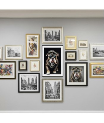Cuadro Decorativo Perro Impreso en Lienzo - Arte Moderno para Pared - Ideal para Salón, Dormitorio, Oficina -