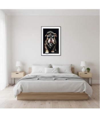 Cuadro Decorativo Perro Impreso en Lienzo - Arte Moderno para Pared - Ideal para Salón, Dormitorio, Oficina -