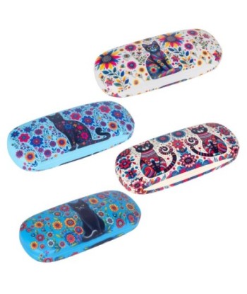 Estuche de Gafas Pop Art Gato 4 Diseños Diferentes, Accesorio Ideal para Protectores de Lentes y Regalos Creativos