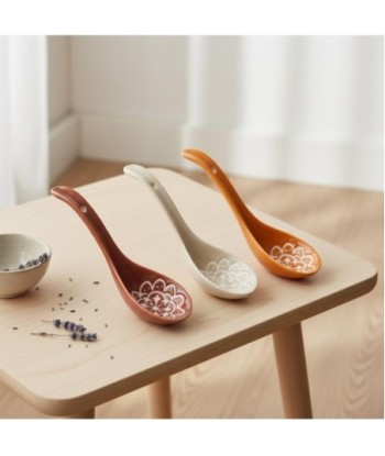 Set de Cucharas de Cerámica para Repostería, Cocina y Decoración, Diseño Bohemio, Ideal para Postres y Salsas Set de Cucharas de Cerámica para Repostería, Cocina y Decoración, Diseño Bohemio, Ideal para Postres y Salsas