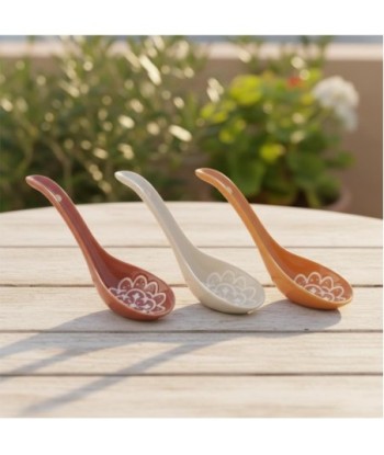 Set de Cucharas de Cerámica para Repostería, Cocina y Decoración, Diseño Bohemio, Ideal para Postres y Salsas Set de Cucharas de Cerámica para Repostería, Cocina y Decoración, Diseño Bohemio, Ideal para Postres y Salsas