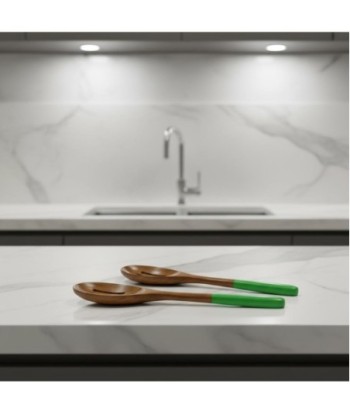Set de Cuchara y Tenedor de Madera de Acacia para Cocina, Ideal para Servir Ensaladas y Platos, Diseño Ergonómico