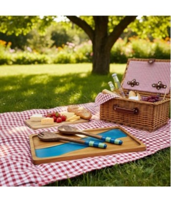 Set de Cubiertos de Cocina - Cuchara y Tenedor de Madera y Resina - Ideal para Servir y Decorar - Diseño Moderno
