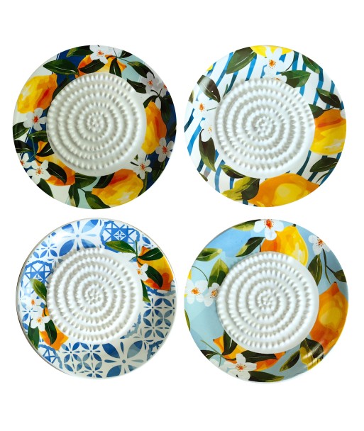 Plato Rallador de Limones Cerámico 4 Unidades - Ideal para Cocina, Decoración y Regalos Originales