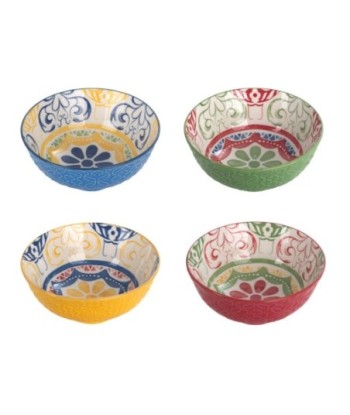 Cuenco Decorativo Pequeño 4 Unidades para Cocina y Comedor, Ideal para Servir Aperitivos y Snacks, Diseño Moderno