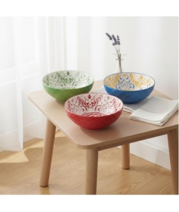 Cuenco Decorativo de Porcelana Diseño Bohemio, Ideal para Comedor, Cocina, Sala de Estar, Decoración Moderna Cuenco Decorativo de Porcelana Diseño Bohemio, Ideal para Comedor, Cocina, Sala de Estar, Decoración Moderna