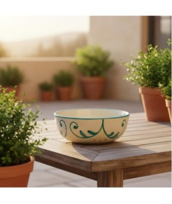 Cuenco Decorativo Grande para Mesa de Centro, Diseño Bohemio, Ideal para Frutas o Ensaladas, Decoración Moderna