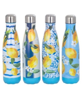 Botella Térmica de Acero Inoxidable con Diseño de Limones, Ideal para Bebidas Frías y Calientes, Regalo Perfecto