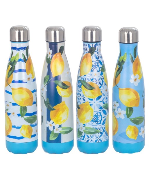 Botella Térmica de Acero Inoxidable con Diseño de Limones, Ideal para Bebidas Frías y Calientes, Regalo Perfecto