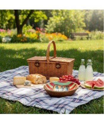Cuenco Decorativo de Madera y Resina con Diseño de Sardinas para Cocina y Hogar, Ideal para Servir o Decorar