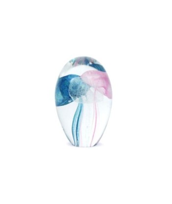 By Sigris - Pisapapeles de Cristal | Pisapapeles Medusa - Color Rosa y Azul - 8 cm x 5,5 cm x 5,5 cm  Decor And