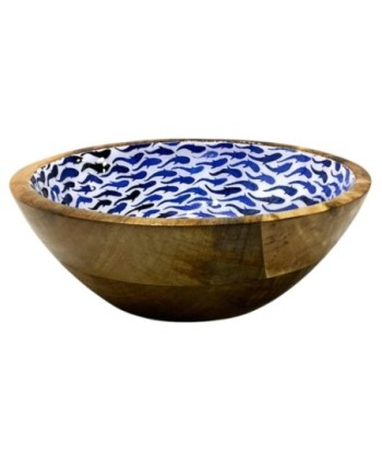 Cuenco Decorativo para Peces de Madera Mango, Ideal para Cocina, Estilo Marinero, Accesorio Decoración Hogar,