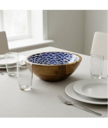 Cuenco Decorativo para Peces de Madera Mango, Ideal para Cocina, Estilo Marinero, Accesorio Decoración Hogar,