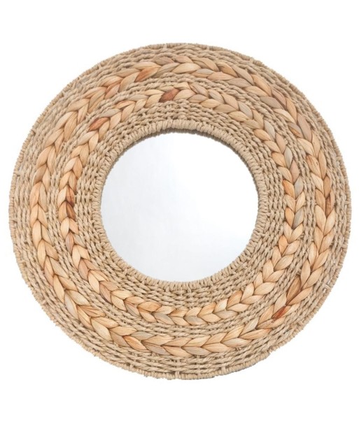 Espejo Decorativo Redondo para Pared, Diseño Moderno, Ideal para Salón, Baño, Dormitorio, Estilo Natural, 45