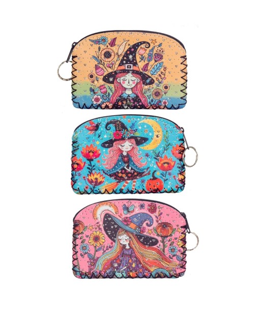 Monedero Bruja Multicolor con Expansión, Ideal para Regalos Creativos y Accesorios de Moda, Diseño Único y Funcional