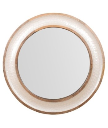 Espejo Decorativo Redondo de Nacar para Pared, Diseño Moderno, Ideal para Sala, Dormitorio, Baño, 78cm, Decoración