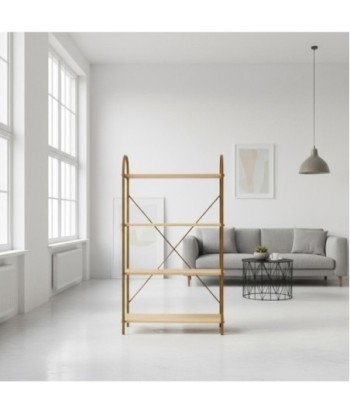 Estantería Moderna de Almacenamiento para Hogar, Oficina, MDF y Metal, Diseño Contemporáneo, Resistente y Versátil Estantería Moderna de Almacenamiento para Hogar, Oficina, MDF y Metal, Diseño Contemporáneo, Resistente y Versátil