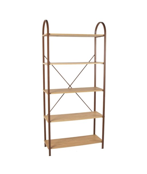 Estantería Moderna de MDF y Metal para Almacenamiento y Decoración, Estantería Auxiliar para Hogar y Oficina Estantería Moderna de MDF y Metal para Almacenamiento y Decoración, Estantería Auxiliar para Hogar y Oficina