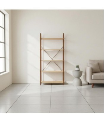 Estantería Moderna de MDF y Metal para Almacenamiento y Decoración, Estantería Auxiliar para Hogar y Oficina Estantería Moderna de MDF y Metal para Almacenamiento y Decoración, Estantería Auxiliar para Hogar y Oficina