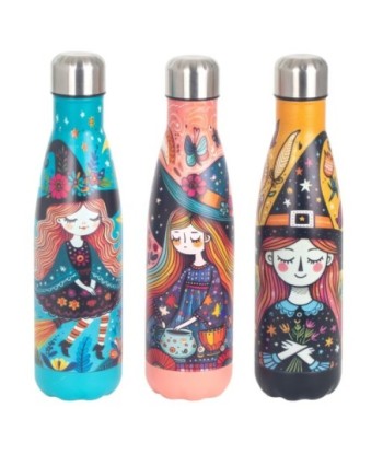 Botella Térmica Bruja 3 Difusores, Acero Inoxidable, Ideal para Bebidas Frías y Calientes, Regalo Original para
