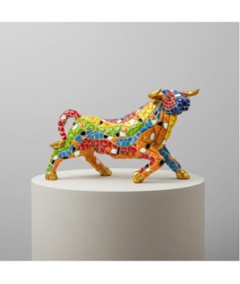 Figura Decorativa Toro Pop Art - Diseño Colorido y Moderno para Decoración de Hogar - Ideal para Regalizar -