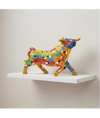 Figura Decorativa Toro Pop Art - Diseño Colorido y Moderno para Decoración de Hogar - Ideal para Regalizar -
