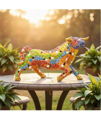 Figura Decorativa Toro Pop Art - Diseño Colorido y Moderno para Decoración de Hogar - Ideal para Regalizar -