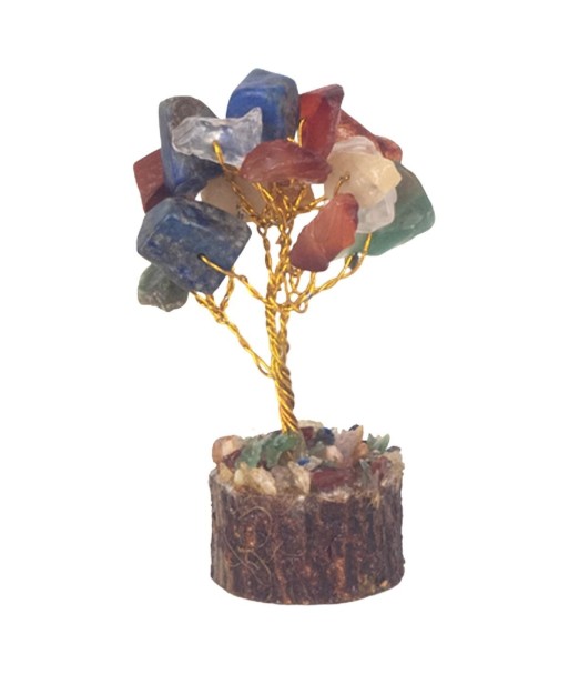 Árbol de la Vida Chakra con Piedras Preciosas, Decoración Espiritual, Energía Positiva, Figuras de Sobremesa