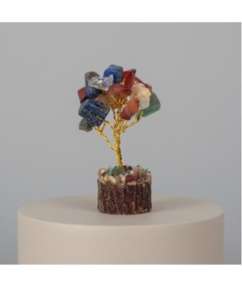 Árbol de la Vida Chakra con Piedras Preciosas, Decoración Espiritual, Energía Positiva, Figuras de Sobremesa