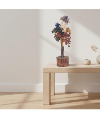 Árbol de la Vida Chakra con Piedras Preciosas Naturales para Energía Positiva y Armonía Espiritual