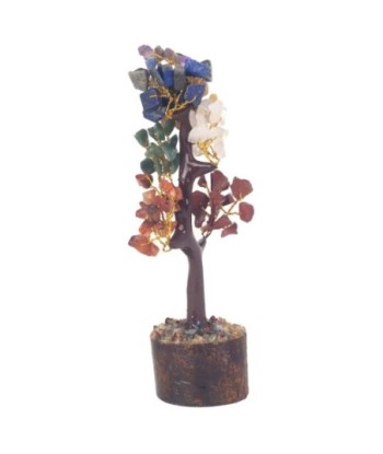 Árbol de la Vida Chakra con Piedras Preciosas - Figura Decorativa para Energía Positiva y Armonía en el Hogar